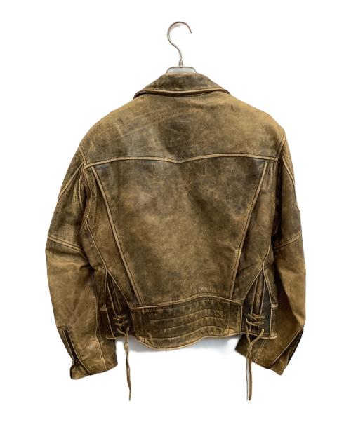 WRD（WRD）WRD (WRD) ライダースジャケット ブラウン サイズ:なしの古着・服飾アイテム