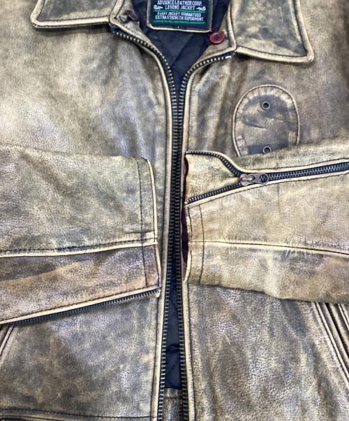 WRD（WRD）WRD (WRD) ライダースジャケット ブラウン サイズ:なしの古着・服飾アイテム