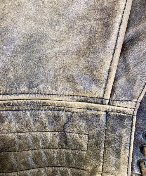 WRD（WRD）WRD (WRD) ライダースジャケット ブラウン サイズ:なしの古着・服飾アイテム