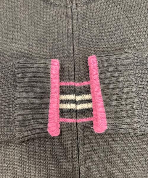 BURBERRY BLACK LABEL（バーバリーブラックレーベル）BURBERRY BLACK LABEL (バーバリーブラックレーベル) ニットジャケット ブラック サイズ:3の古着・服飾アイテム