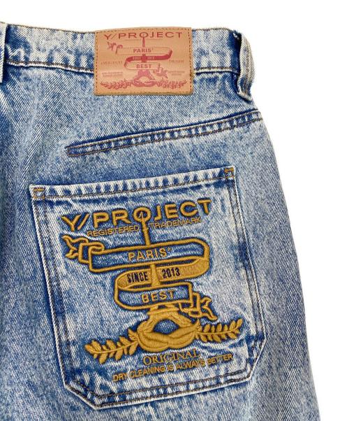 Y/PROJECT（ワイ プロジェクト）Y/project (ワイ プロジェクト) PARIS' BEST JEANS LIGHT ICE BLUE ブルー サイズ:W31の古着・服飾アイテム