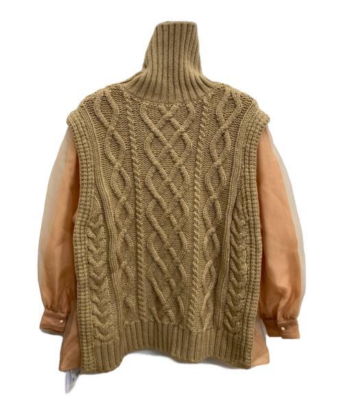 Ameri VINTAGE（アメリヴィンテージ）Ameri VINTAGE (アメリヴィンテージ) UNDRESSED COTTON CANDY SLEEVE KNIT オレンジ サイズ:F 未使用品の古着・服飾アイテム