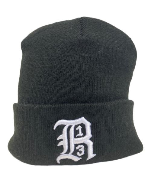 R13（アールサーティン）R13 (アールサーティン) ニット帽 ブラックの古着・服飾アイテム