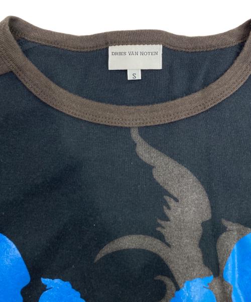 DRIES VAN NOTEN（ドリスヴァンノッテン）DRIES VAN NOTEN (ドリスヴァンノッテン) プリントTシャツ ブラック サイズ:Sの古着・服飾アイテム
