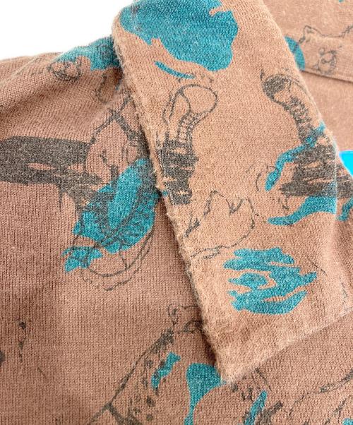 UNDERCOVERISM（アンダーカバーイズム）UNDERCOVERISM (アンダーカバーイズム) ハーフジップシャツ ブラウン サイズ:MEDIUMの古着・服飾アイテム