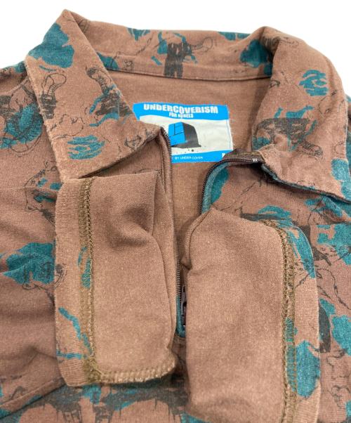 UNDERCOVERISM（アンダーカバーイズム）UNDERCOVERISM (アンダーカバーイズム) ハーフジップシャツ ブラウン サイズ:MEDIUMの古着・服飾アイテム