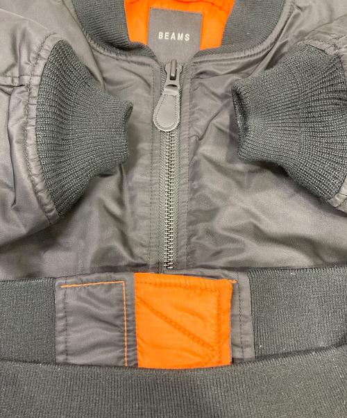 BEAMS（ビームス）BEAMS (ビームス) リバーシブルMA-1ジャケット ブラック サイズ:Mの古着・服飾アイテム