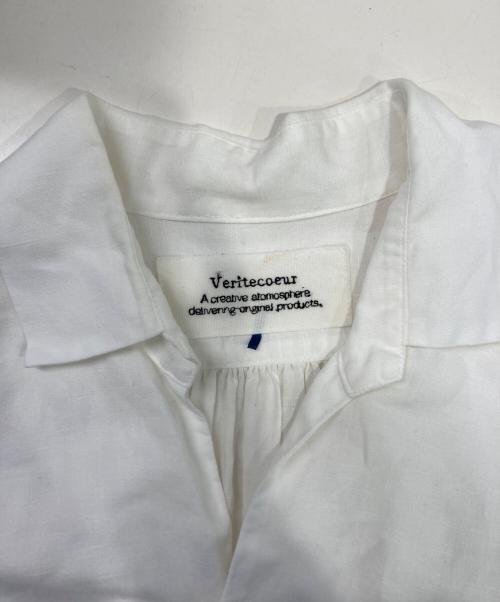 Veritecoeur（ヴェリテクール）Veritecoeur (ヴェリテクール) シャツワンピース ホワイト サイズ:FREEの古着・服飾アイテム