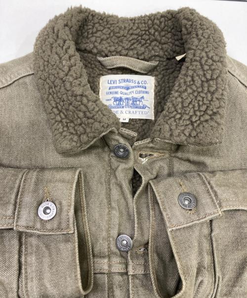 LEVI'S MADE&CRAFTED（リーバイスメイドクラフテッド）LEVI'S MADE&CRAFTED (リーバイスメイドクラフテッド) 中綿ランチジャケット カーキ サイズ:Mの古着・服飾アイテム