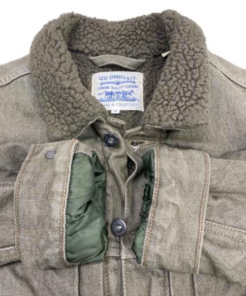 LEVI'S MADE&CRAFTED（リーバイスメイドクラフテッド）LEVI'S MADE&CRAFTED (リーバイスメイドクラフテッド) 中綿ランチジャケット カーキ サイズ:Mの古着・服飾アイテム