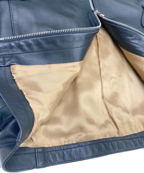 Cinquanta（チンクワンタ）Cinquanta (チンクワンタ) ラムレザージャケット ブラック サイズ:42の古着・服飾アイテム