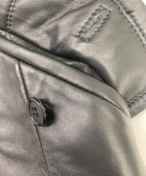 VALMAN（バルマン）VALMAN (バルマン) ラムレザーコート ブラック サイズ:9号の古着・服飾アイテム