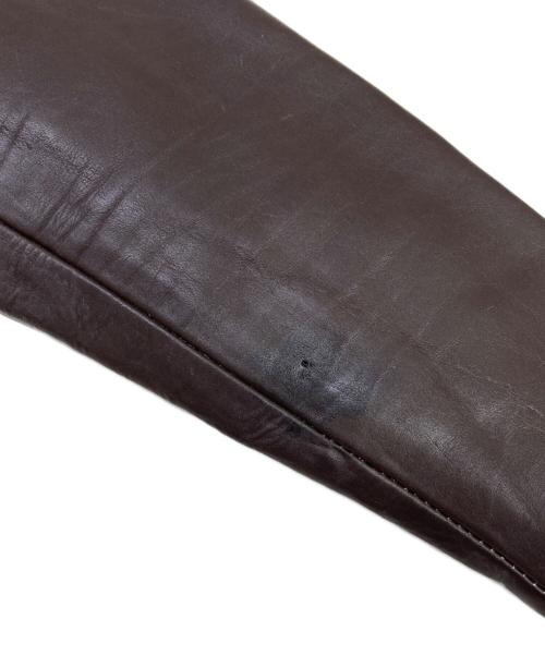 AMERICAN NOSTALGIA（アメリカンノスタルジア）AMERICAN NOSTALGIA (アメリカンノスタルジア) レザージャケット ブラウン サイズ:Mの古着・服飾アイテム