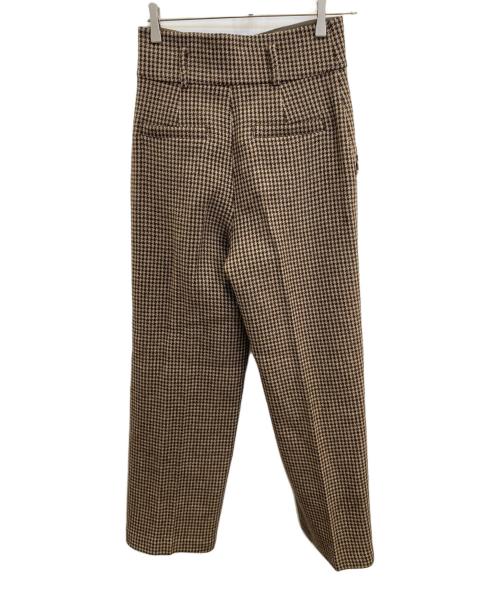 JILL STUART（ジルスチュアート）JILL STUART (ジルスチュアート) クラシックチェックパンツ ブラウン サイズ:2の古着・服飾アイテム