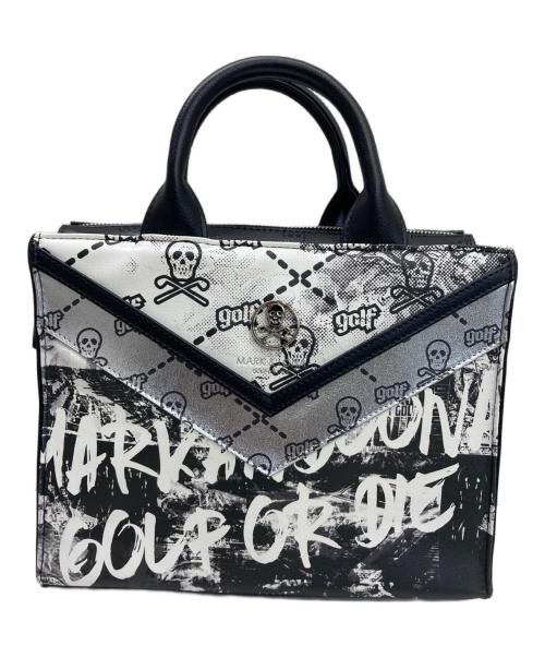 MARK&LONA（マークアンドロナ）MARK&LONA (マークアンドロナ) ハンドバッグ ホワイト×ブラックの古着・服飾アイテム