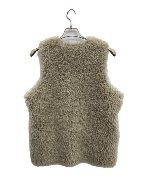 Risley（リズレー）RISLEY (リズレー) チベットラム風リバーシブルベスト ベージュ サイズ:Fの古着・服飾アイテム
