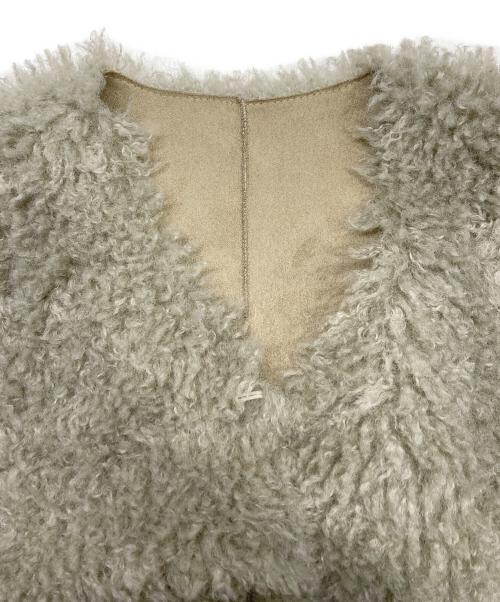 Risley（リズレー）RISLEY (リズレー) チベットラム風リバーシブルベスト ベージュ サイズ:Fの古着・服飾アイテム