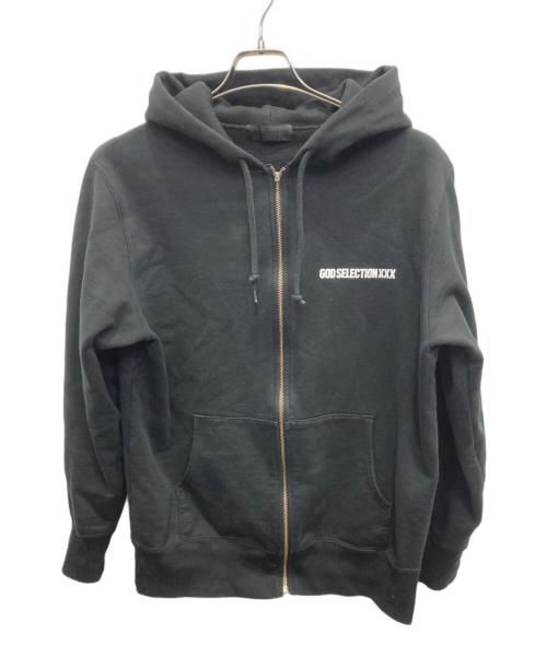 GOD SELECTION XXX（ゴッドセレクショントリプルエックス）GOD SELECTION XXX (ゴッドセレクショントリプルエックス) ジップパーカー ブラック サイズ:Mの古着・服飾アイテム