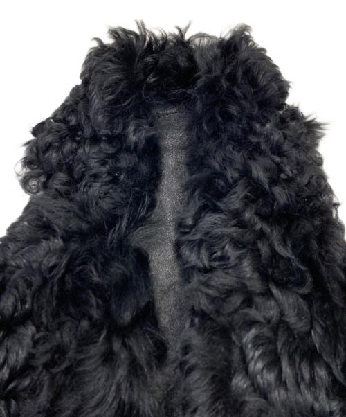 sisii（シシ）sisii (シシ) ラムレザーファーベスト ブラック サイズ:表記無しの古着・服飾アイテム