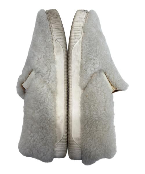 MONCLER（モンクレール）MONCLER (モンクレール) スリッポン ホワイト サイズ:37の古着・服飾アイテム