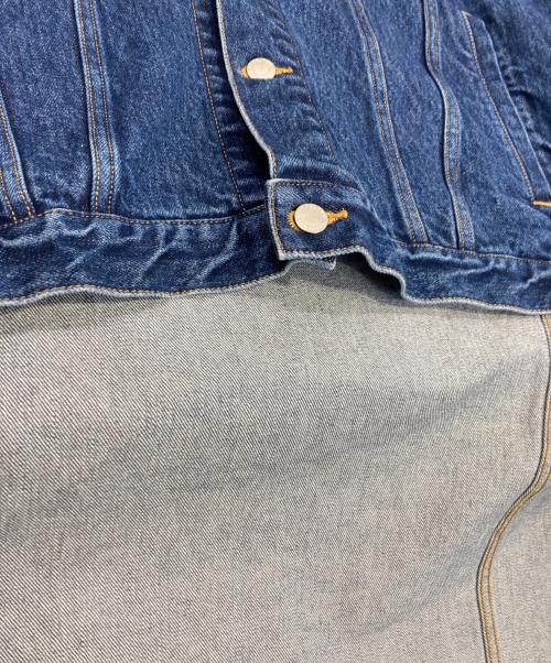 FACETASM（ファセッタズム）FACETASM (ファセッタズム) HIGH-LOW ZIP DENIM JACKET インディゴ サイズ:3の古着・服飾アイテム