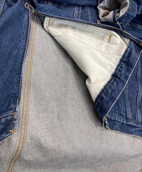 FACETASM（ファセッタズム）FACETASM (ファセッタズム) HIGH-LOW ZIP DENIM JACKET インディゴ サイズ:3の古着・服飾アイテム