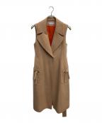 FOXEY NEWYORKフォクシーニューヨーク）の古着「カシミヤロングジレ」｜ベージュ