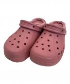 crocsクロックス）の古着「ボアサンダル」｜ピンク