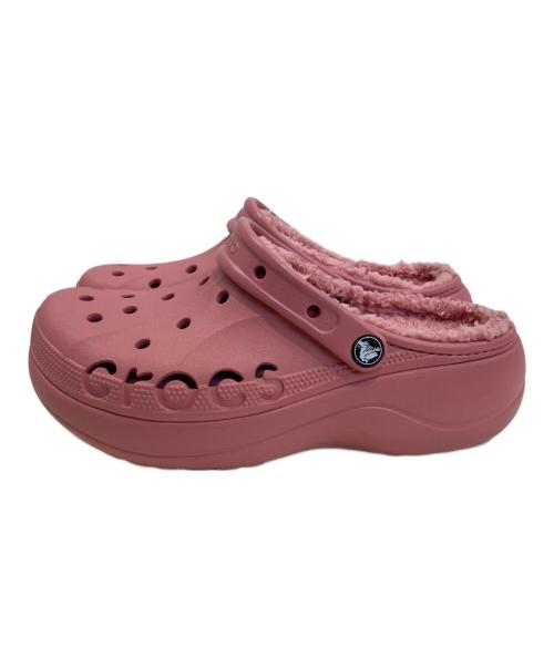 crocs（クロックス）crocs (クロックス) ボアサンダル ピンク サイズ:W9の古着・服飾アイテム