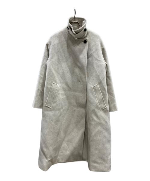 1 OF MINE（ワンオブマイン）1 OF MINE (ワンオブマイン) W ステンカラー コート アイボリー サイズ:36の古着・服飾アイテム