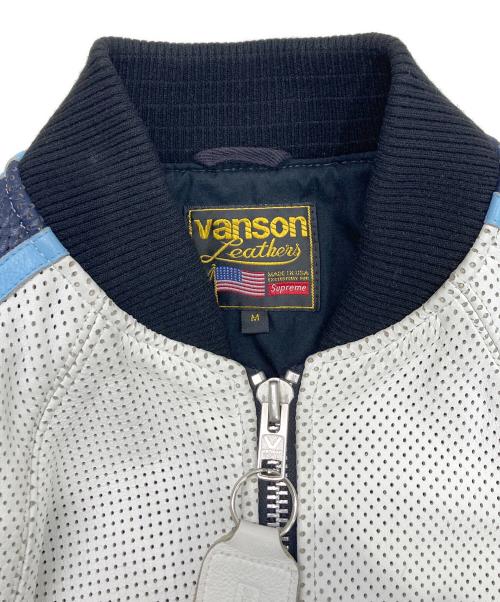 VANSON（バンソン）VANSON (バンソン) SUPREME (シュプリーム) ジャケット ホワイト サイズ:Mの古着・服飾アイテム