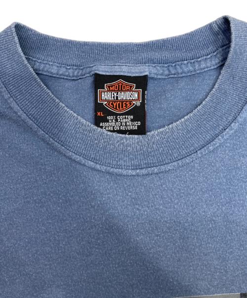 HARLEY-DAVIDSON（ハーレーダビッドソン）HARLEY-DAVIDSON (ハーレーダビッドソン) Tシャツ ブルー サイズ:XLの古着・服飾アイテム