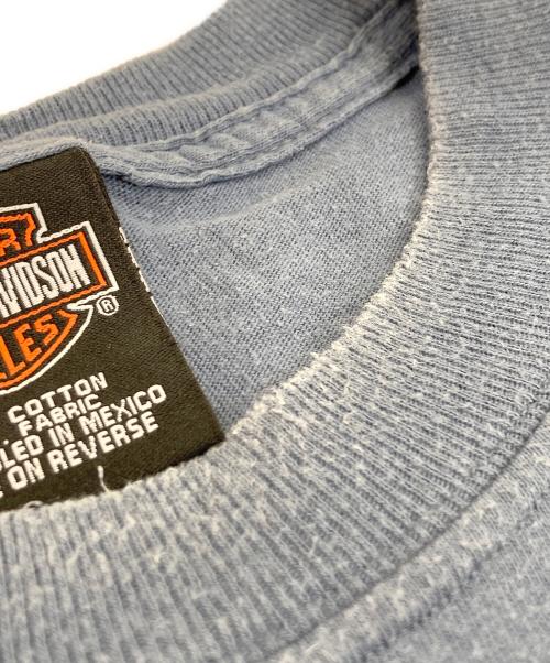 HARLEY-DAVIDSON（ハーレーダビッドソン）HARLEY-DAVIDSON (ハーレーダビッドソン) Tシャツ ブルー サイズ:XLの古着・服飾アイテム