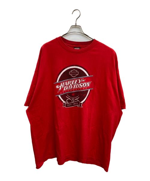 HARLEY-DAVIDSON（ハーレーダビッドソン）HARLEY-DAVIDSON (ハーレーダビッドソン) Tシャツ レッド サイズ:4XLの古着・服飾アイテム