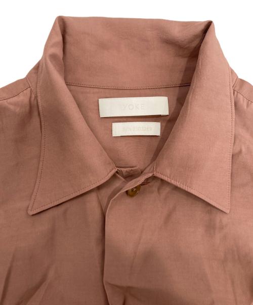 YOKE（ヨーク）YOKE (ヨーク) HALF SLEEVES BIG FLAP SHIRT ベージュ サイズ:2の古着・服飾アイテム
