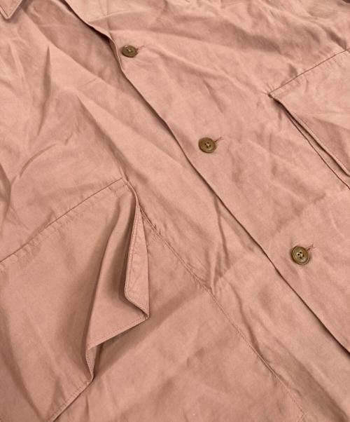 YOKE（ヨーク）YOKE (ヨーク) HALF SLEEVES BIG FLAP SHIRT ベージュ サイズ:2の古着・服飾アイテム