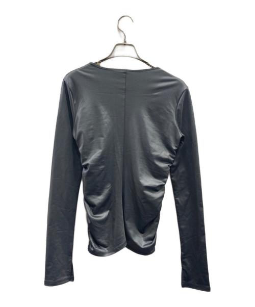 MAISON SPECIAL（メゾンスペシャル）MAISON SPECIAL (メゾンスペシャル) Shirring Twist Top グレー サイズ:FREEの古着・服飾アイテム