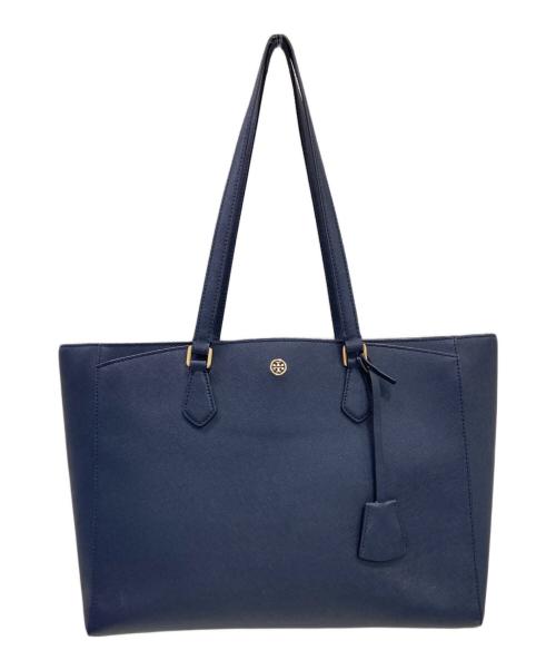 TORY BURCH（トリーバーチ）TORY BURCH (トリーバーチ) Robinson Tote ネイビーの古着・服飾アイテム