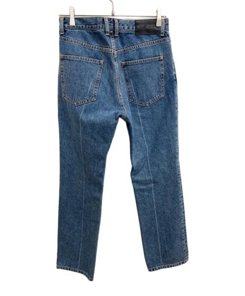 JOHN LAWRENCE SULLIVAN（ジョン ローレンス サリバン）JOHN LAWRENCE SULLIVAN (ジョン ローレンス サリバン) Washed denim center line pants インディゴ サイズ:44の古着・服飾アイテム