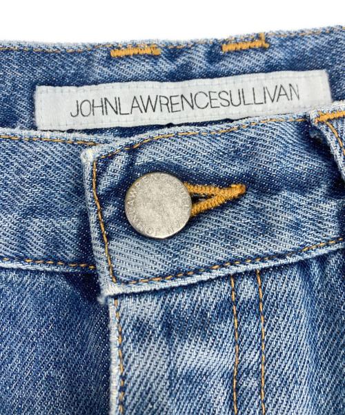 JOHN LAWRENCE SULLIVAN（ジョン ローレンス サリバン）JOHN LAWRENCE SULLIVAN (ジョン ローレンス サリバン) Washed denim center line pants インディゴ サイズ:44の古着・服飾アイテム