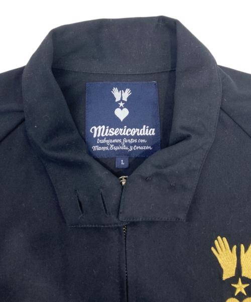 Misericordia（ミゼリコルディア）Misericordia (ミゼリコルディア) 刺繍ドリズラージャケット ブラック サイズ:Lの古着・服飾アイテム