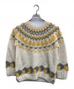 porter des boutonsポルテデブトン）の古着「求心ニット」｜アイボリー