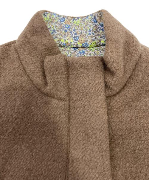 porter des boutons（ポルテデブトン）porter des boutons (ポルテデブトン) リバーシブル中綿ベスト ブラウン サイズ:-の古着・服飾アイテム