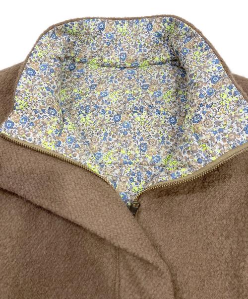 porter des boutons（ポルテデブトン）porter des boutons (ポルテデブトン) リバーシブル中綿ベスト ブラウン サイズ:-の古着・服飾アイテム