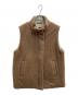 porter des boutons（ポルテデブトン）の古着「リバーシブル中綿ベスト」｜ブラウン