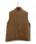 porter des boutons (ポルテデブトン) リバーシブル中綿ベスト ブラウン サイズ:-：5000円