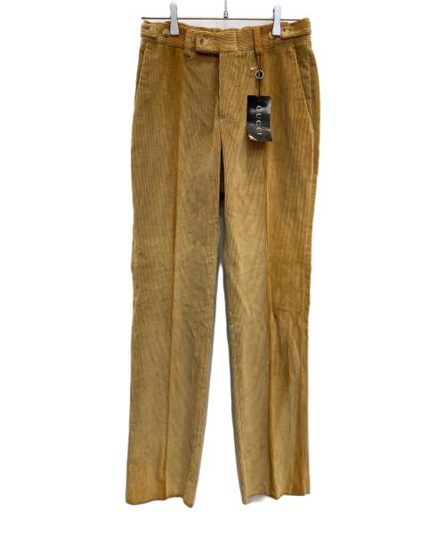GUCCI（グッチ）GUCCI (グッチ) コーデュロイパンツ ブラウン サイズ:44の古着・服飾アイテム