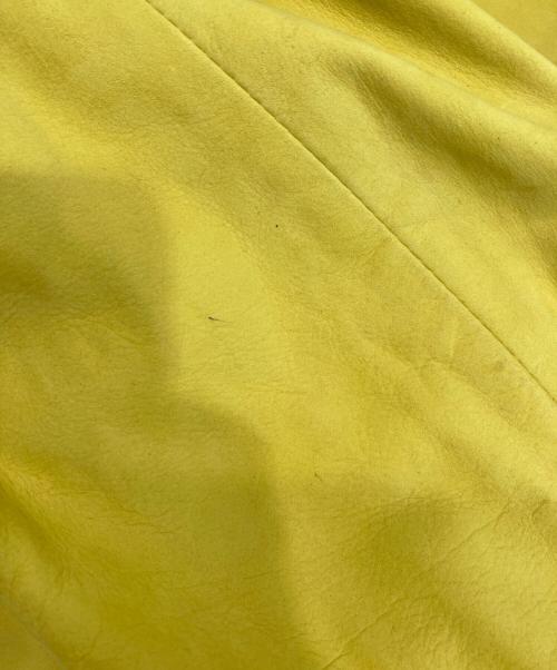 Paul Smith COLLECTION（ポールスミス コレクション）Paul Smith COLLECTION (ポールスミス コレクション) ラムレザーテーラードジャケット イエロー サイズ:Mの古着・服飾アイテム