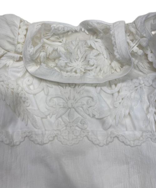 Ameri（アメリ）Ameri (アメリ) EMBROIDERY SHEER COTTON DRESS ホワイト サイズ:FREEの古着・服飾アイテム