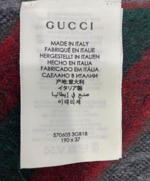 GUCCI（グッチ）GUCCI (グッチ) GG柄 マフラー グレーの古着・服飾アイテム